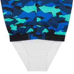 SHORT DE BAIN 500 BLEU CAMO -Surf Fournitures Boutique short de bain 500 bleu camo 5