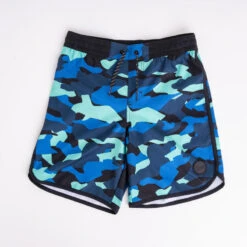 SHORT DE BAIN 500 BLEU CAMO -Surf Fournitures Boutique short de bain 500 bleu camo 8