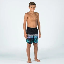 Short De Bain Garçon - 500 Palmsand Noir 11 Short De Bain Garçon - 500 Palmsand Noir -Surf Fournitures Boutique short de bain garcon 500 palmsand noir 5