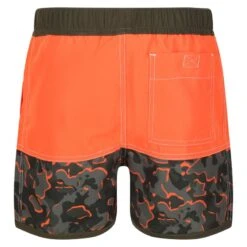 Regatta Short De Bain SERGIO Enfant (Orange Vif / Vert Kaki Sombre) -Surf Fournitures Boutique short de bain sergio enfant orange vif vert kaki sombre 2
