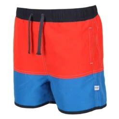 Regatta Short De Bain SERGIO Enfant (Rouge Vif / Bleu Vif) -Surf Fournitures Boutique short de bain sergio enfant rouge vif bleu vif 2