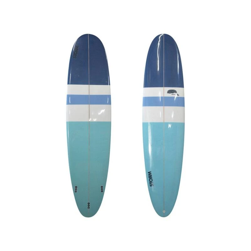 STORM Surfboard - Mini Malibu - 7'2 - Beluga LB4 - Round Tail - Blue 1 STORM Surfboard - Mini Malibu - 7'2 - Beluga LB4 - Round Tail - Blue