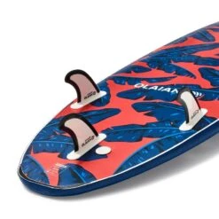 SURF MOUSSE 500 8'6". Livrée Avec 1 Leash Et 3 Ailerons. -Surf Fournitures Boutique surf mousse 500 86 livree avec 1 leash et 3 ailerons 3
