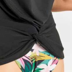 Tee Shirt Anti Uv Manches Courtes Femme - Emily Noir -Surf Fournitures Boutique tee shirt anti uv manches courtes femme emily noir 3