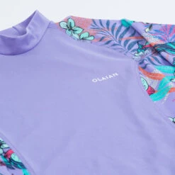 Tee Shirt Anti Uv Manches Longues Fille - 500 Orchid Violet -Surf Fournitures Boutique tee shirt anti uv manches longues fille 500 orchid violet 3