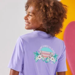 Water Tee Shirt Junior Manche Courte Ibiscus Violet -Surf Fournitures Boutique water tee shirt junior manche courte ibiscus violet 2