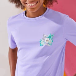 Water Tee Shirt Junior Manche Courte Ibiscus Violet -Surf Fournitures Boutique water tee shirt junior manche courte ibiscus violet 3